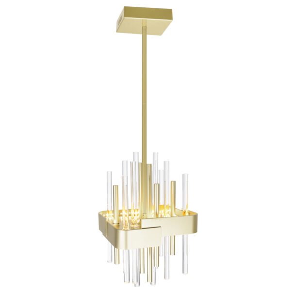 Millipede 8 in LED Satin Gold Mini Pendant - Image 4