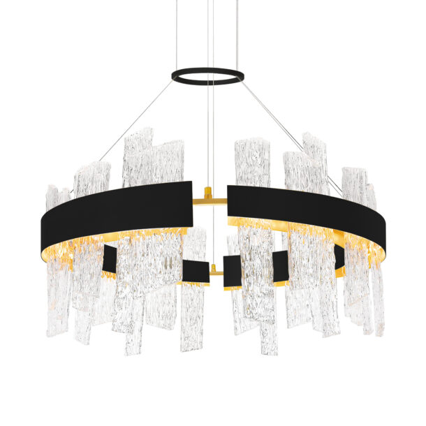 Guadiana 32 in LED Black Chandelier - Image 4