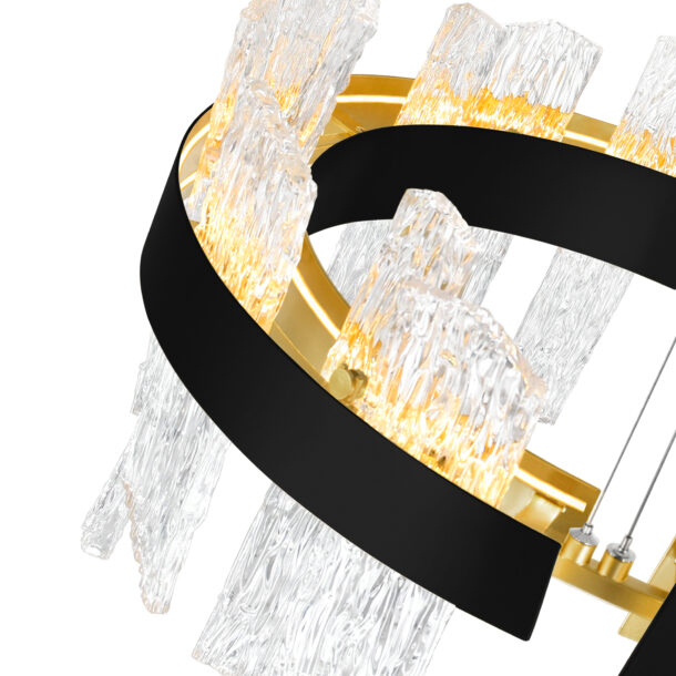 Guadiana 32 in LED Black Chandelier - Image 5