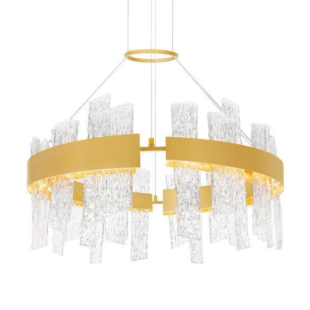 Guadiana 32 in LED Satin Gold Chandelier - Image 2