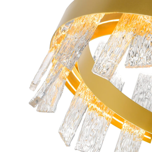 Guadiana 32 in LED Satin Gold Chandelier - Image 5