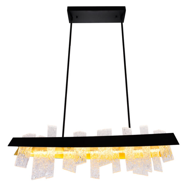 Guadiana 39 in LED Black Chandelier - Image 2