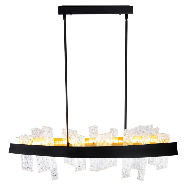 Guadiana 39 in LED Black Chandelier - Image 3