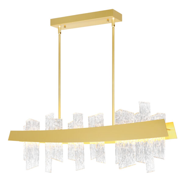 Guadiana 39 in LED Satin Gold Chandelier - Image 2