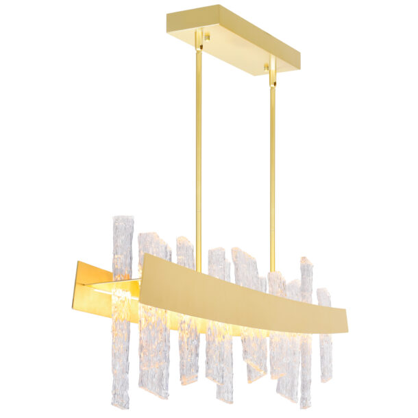 Guadiana 39 in LED Satin Gold Chandelier - Image 3