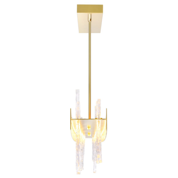 Guadiana 39 in LED Satin Gold Chandelier - Image 4