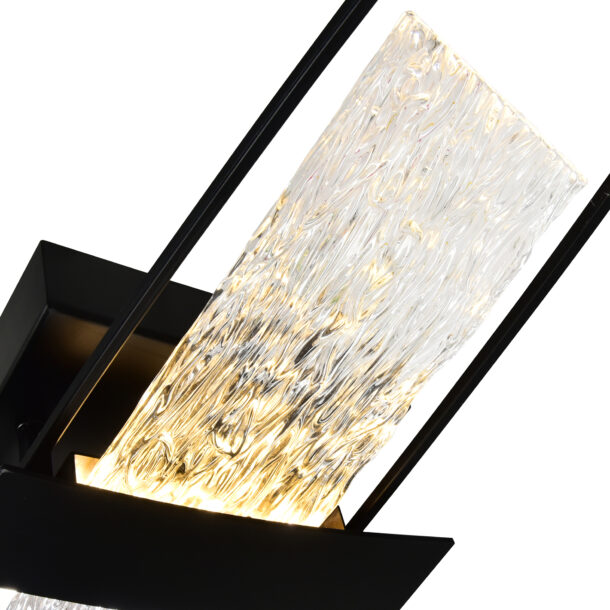 Guadiana Integrated LED Black Wall Light - Image 5
