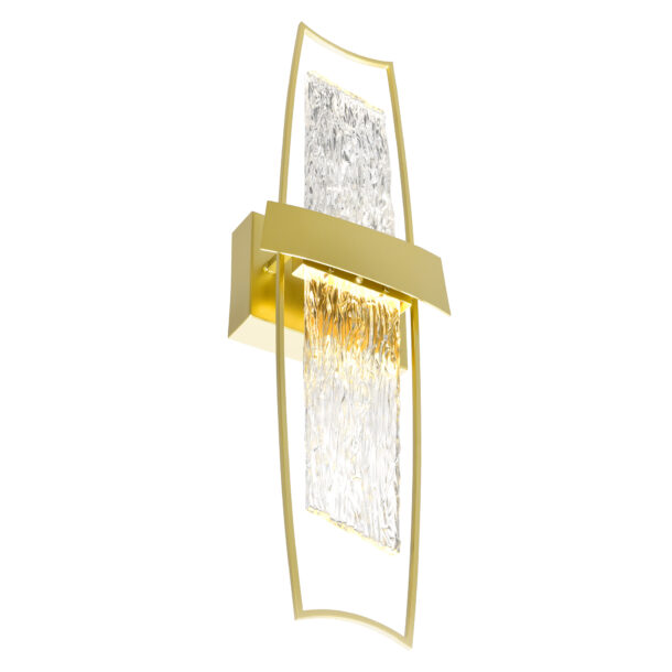 Guadiana Integrated LED Satin Gold Wall Light - Image 4