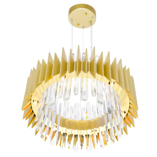 Cityscape 12 Light Chandelier With Satin Gold Finish - Image 2
