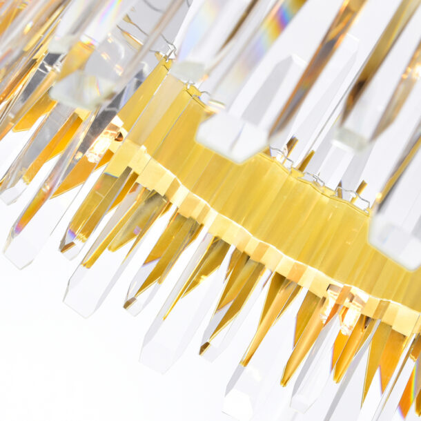 Cityscape 12 Light Chandelier With Satin Gold Finish - Image 5