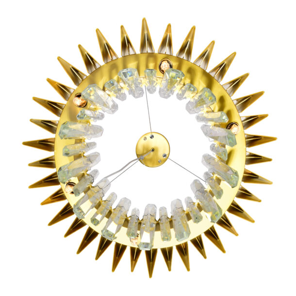 Cityscape 12 Light Chandelier With Satin Gold Finish - Image 6