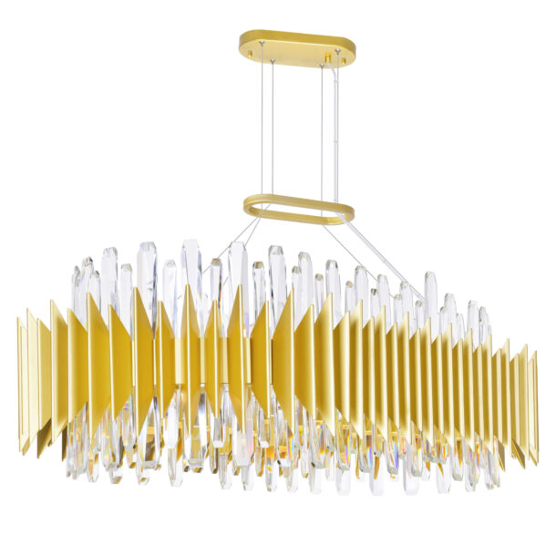 Cityscape 20 Light Chandelier With Satin Gold Finish - Image 2
