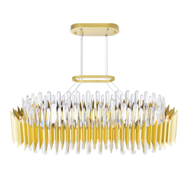 Cityscape 20 Light Chandelier With Satin Gold Finish - Image 3