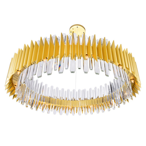 Cityscape 24 Light Chandelier With Satin Gold Finish - Image 2