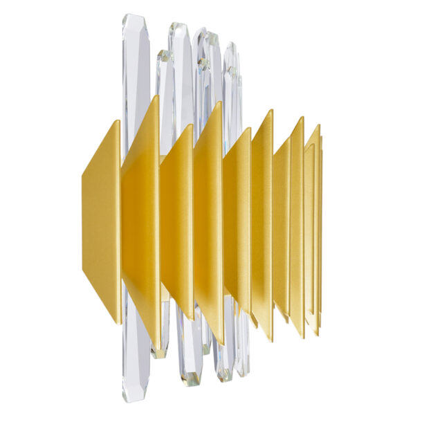 Cityscape 7 Light Wall Sconce With Satin Gold Finish - Image 5