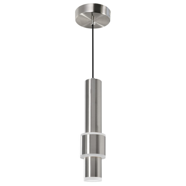 Lena LED Integrated Mini Pendant With Satin Nickel Finish - Image 5