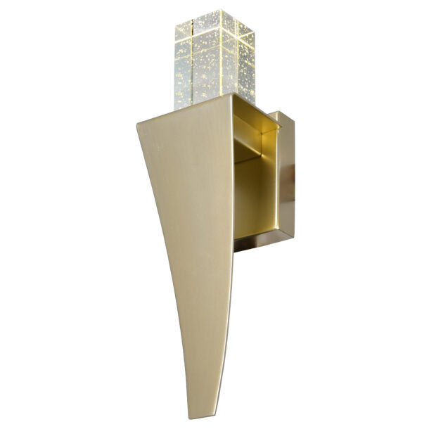 Catania LED Integrated Satin Gold Wall Light - Image 4