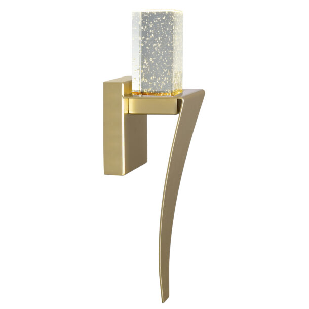 Catania LED Integrated Satin Gold Wall Light - Image 5