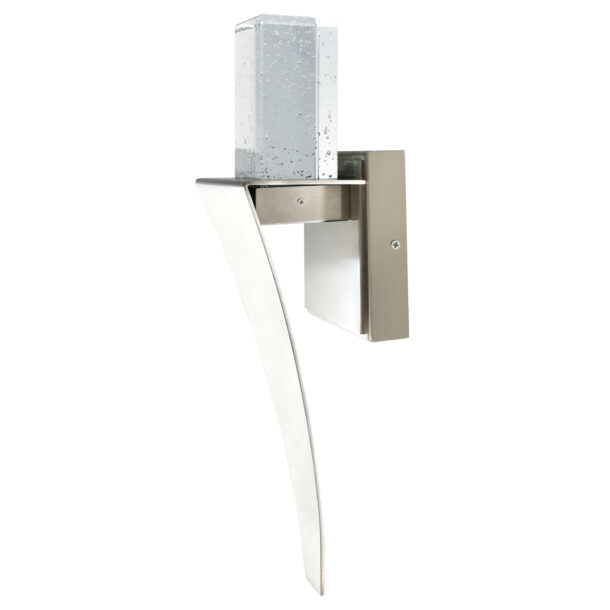 Catania LED Integrated Satin Nickel Wall Light - Image 6