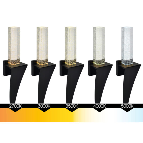 Catania Integrated LED Black Wall Light - Image 6