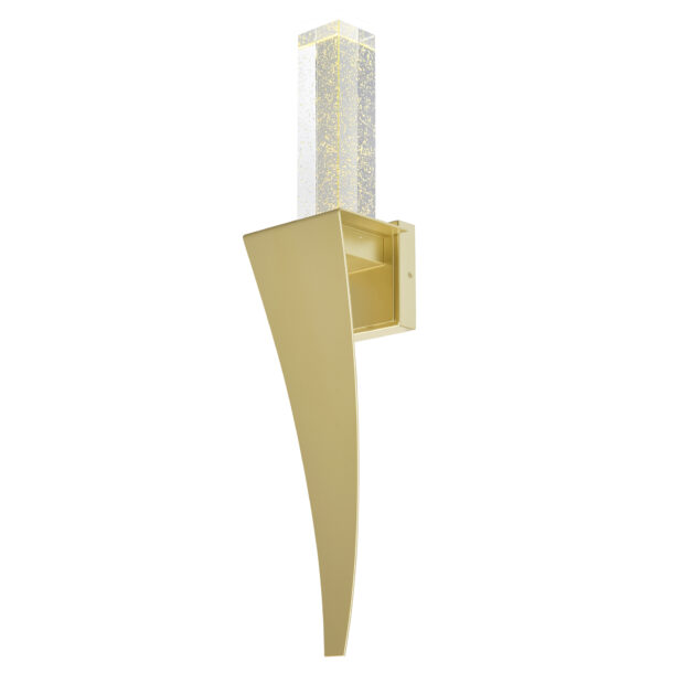 Catania Integrated LED Satin Gold Wall Light - Image 2
