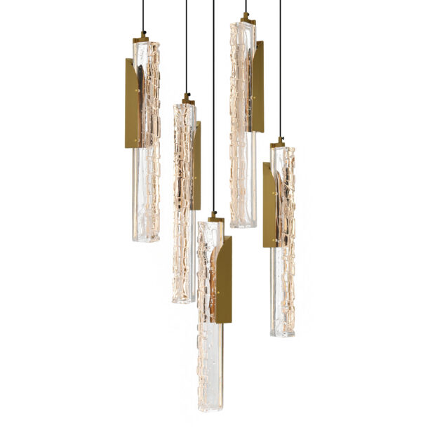 Valira Integrated LED Brass Mini Pendant - Image 2