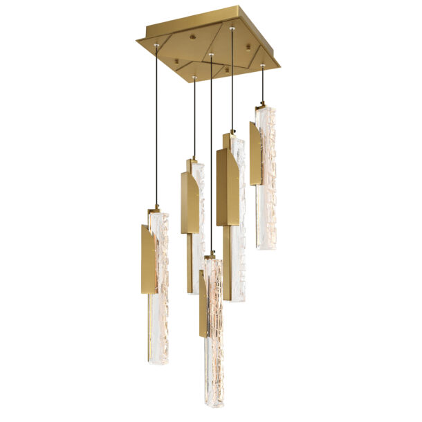 Valira Integrated LED Brass Mini Pendant - Image 3