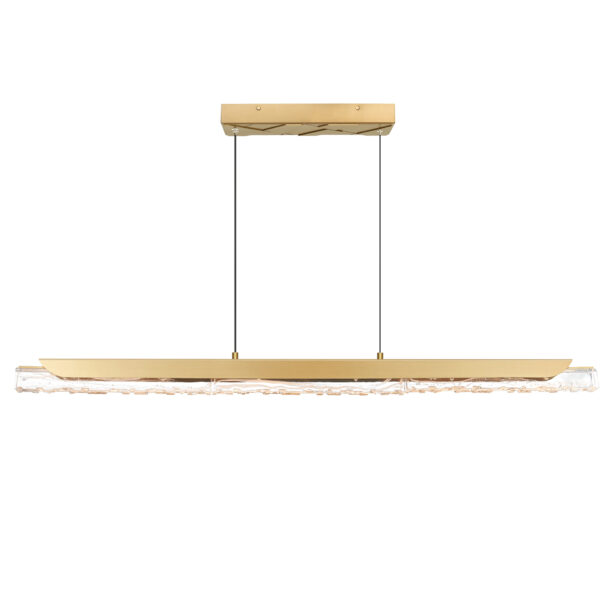 Valira Integrated LED Brass Chandelier - Image 3