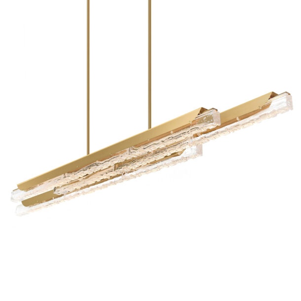 Valira Integrated LED Brass Chandelier - Image 2