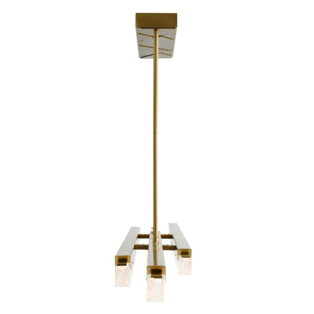 Valira Integrated LED Brass Chandelier - Image 4