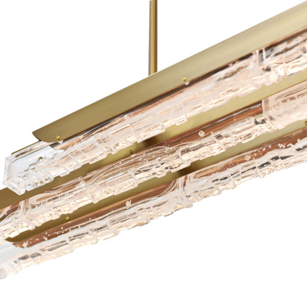 Valira Integrated LED Brass Chandelier - Image 5