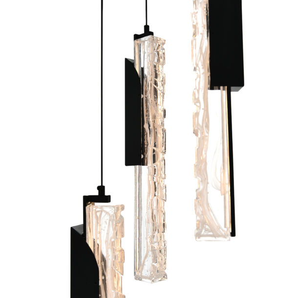 Valira Integrated LED Black Mini Pendant - Image 4