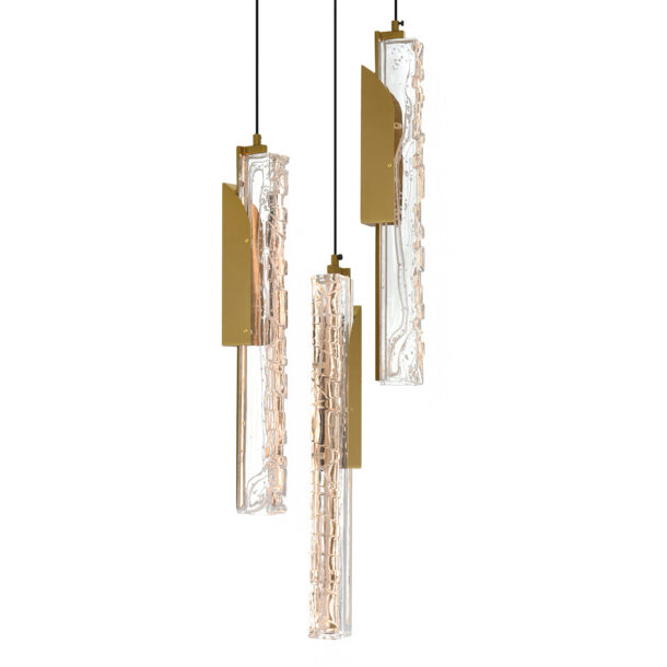 Valira Integrated LED Brass Mini Pendant - Image 2