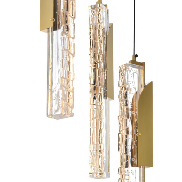 Valira Integrated LED Brass Mini Pendant - Image 4