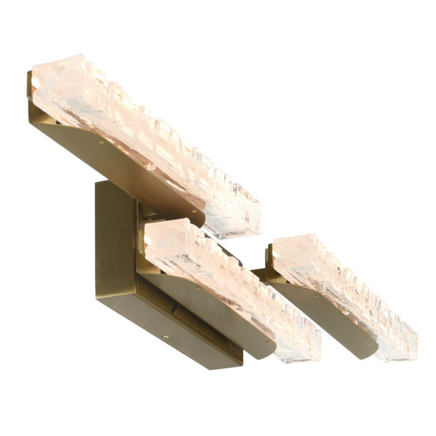Valira Integrated LED Brass Vanity Light - Image 4
