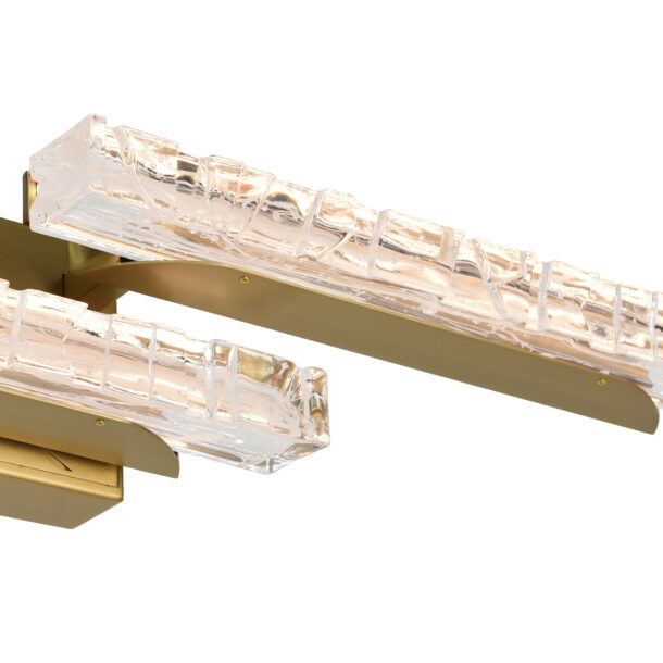 Valira Integrated LED Brass Vanity Light - Image 6