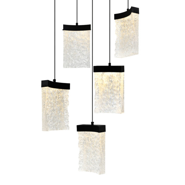Lava Integrated LED Black Mini Pendant - Image 2