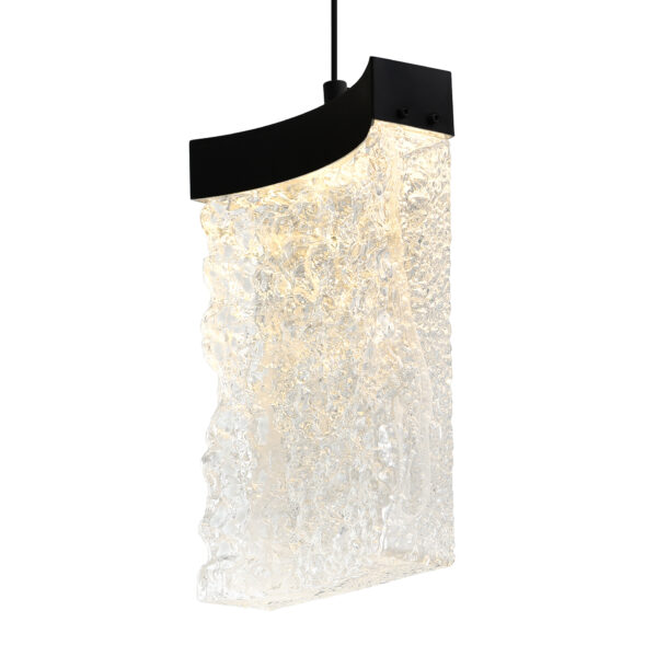 Lava Integrated LED Black Mini Pendant - Image 4