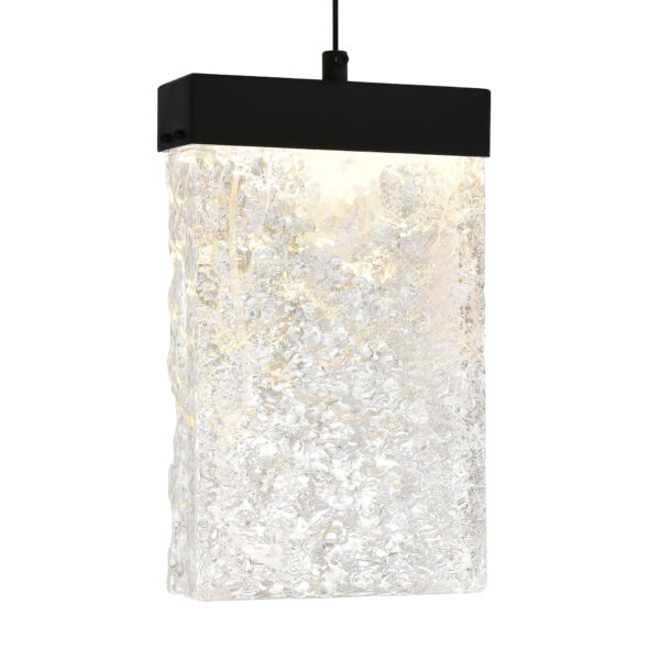 Lava Integrated LED Black Mini Pendant - Image 5