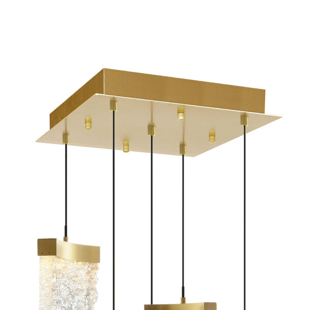 Lava Integrated LED Brass Mini Pendant - Image 6