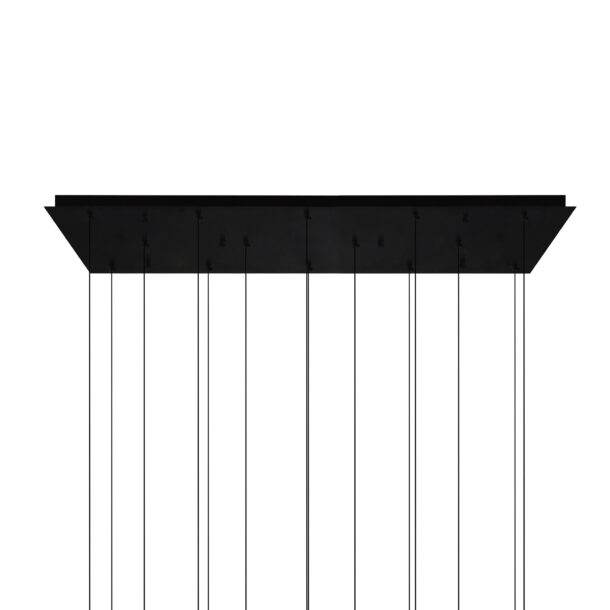 Lava Integrated LED Black Chandelier - Image 6