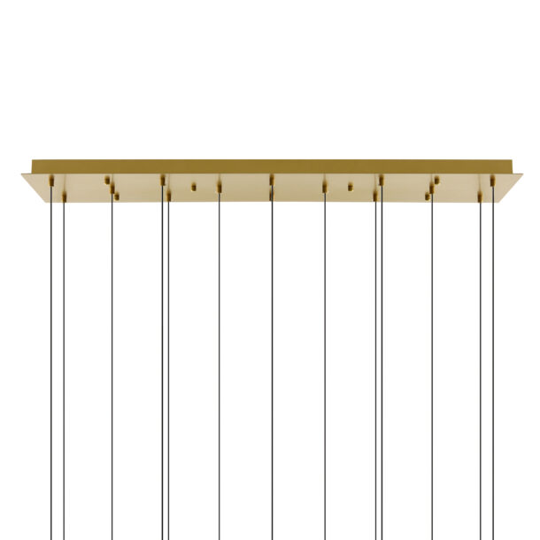 Lava Integrated LED Brass Chandelier - Image 6