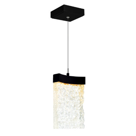 Lava Integrated LED Black Mini Pendant