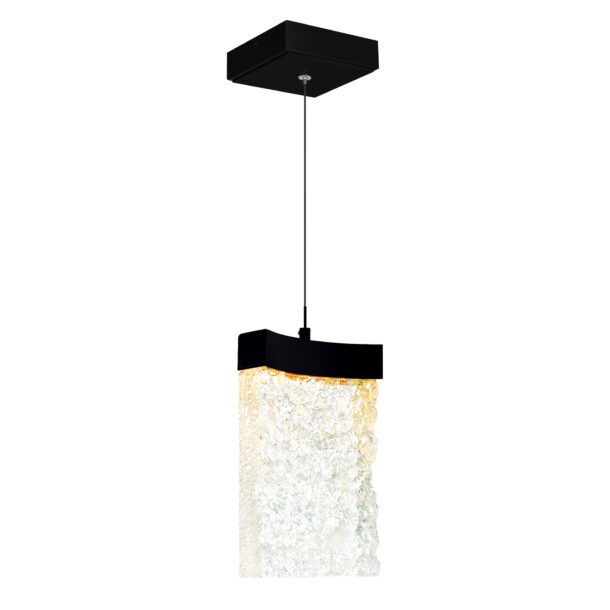 Lava Integrated LED Black Mini Pendant