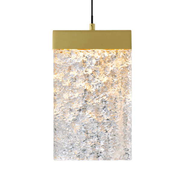 Lava Integrated LED Brass Mini Pendant - Image 4