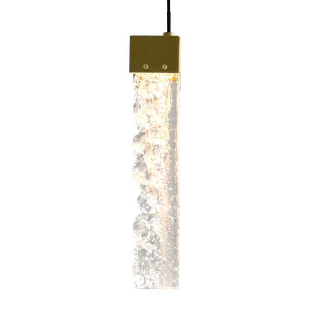 Lava Integrated LED Brass Mini Pendant - Image 5