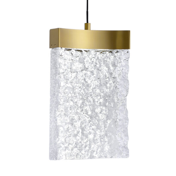 Lava Integrated LED Brass Mini Pendant - Image 6