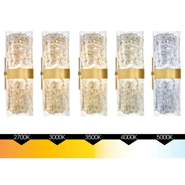 Lava Integrated LED Brass Wall Light - Image 5