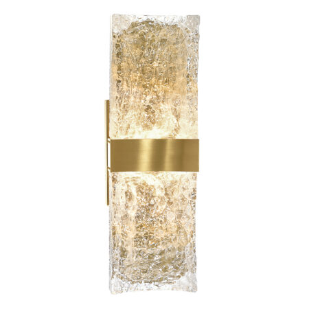Lava Integrated LED Brass Wall Light