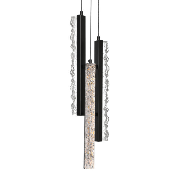 Stagger Integrated LED Black Mini Pendant - Image 4